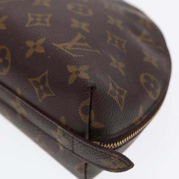 LOUIS VUITTON Monogram Trousse Demi Ronde Cosmetic Pouch M47520 LV Auth 87547 - Picture 15 of 16